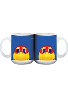 Kansas Jayhawks 15oz Mascot Ceramic Mug - Blue
