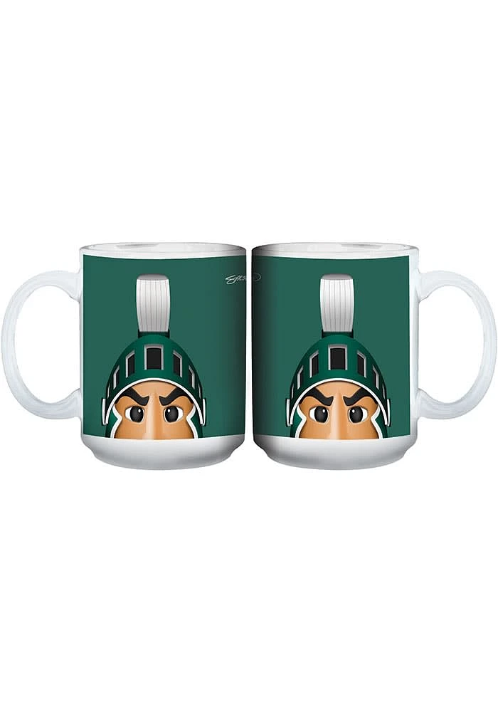 Michigan State Spartans 15oz Mascot Ceramic Mug - Green