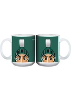 Michigan State Spartans 15oz Mascot Ceramic Mug - Green