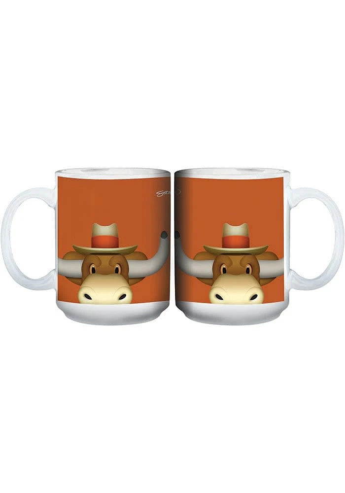 Texas Longhorns 15oz Mascot Ceramic Mug - Burnt Orange