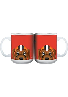 Cleveland Browns 15oz Mascot Ceramic Mug - Orange