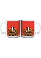 Cleveland Browns 15oz Mascot Ceramic Mug - Orange