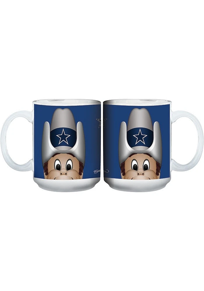 Dallas Cowboys 15oz Mascot Ceramic Mug - Blue