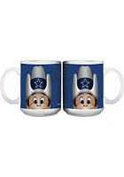 Dallas Cowboys 15oz Mascot Ceramic Mug - Blue