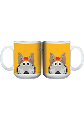 Kansas City Chiefs 15oz Mascot Ceramic Mug - Yellow