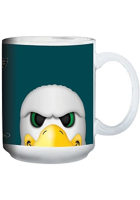 Philadelphia Eagles 15oz Mascot Ceramic Mug - Midnight Green