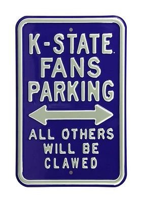 K-State Wildcats All Other Fans Clawed Sign - Purple