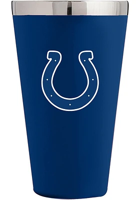 Indianapolis Colts 16 oz Matte Finish Stainless Steel Pint Stainless Steel Tumbler - Blue