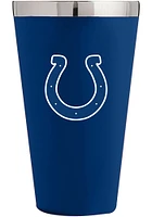 Indianapolis Colts 16 oz Matte Finish Stainless Steel Pint Stainless Steel Tumbler - Blue