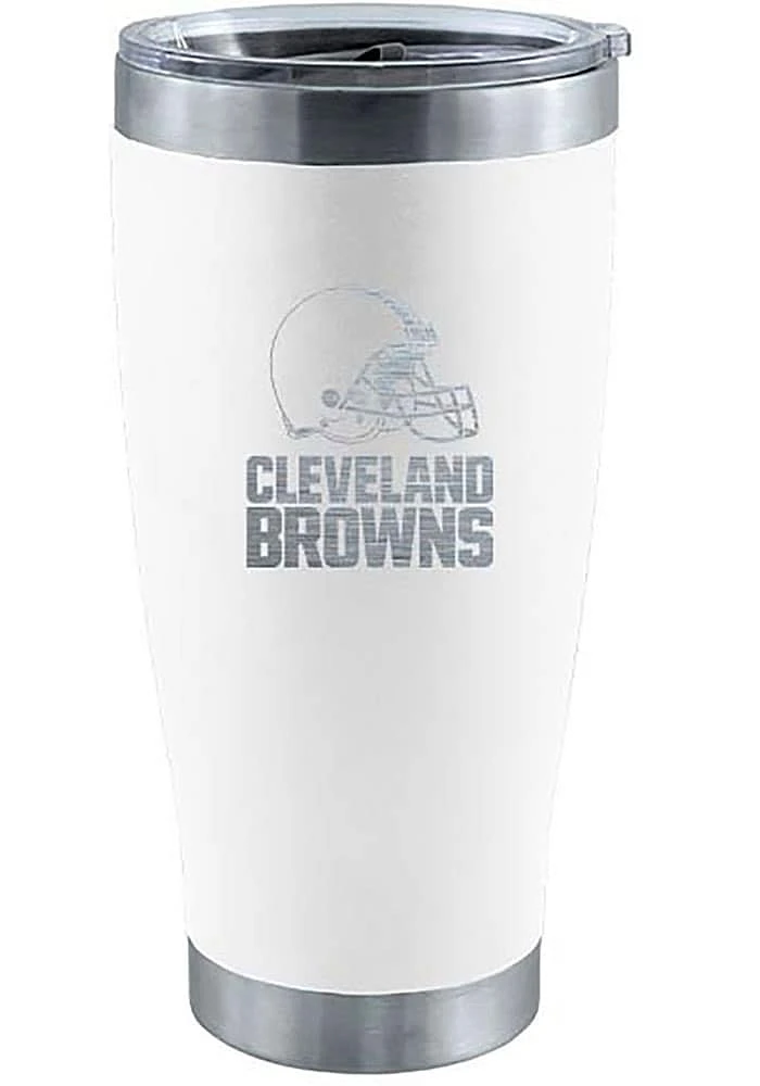 Cleveland Browns 20 oz Laser Etched Stainless Steel Tumbler Stainless Steel Tumbler