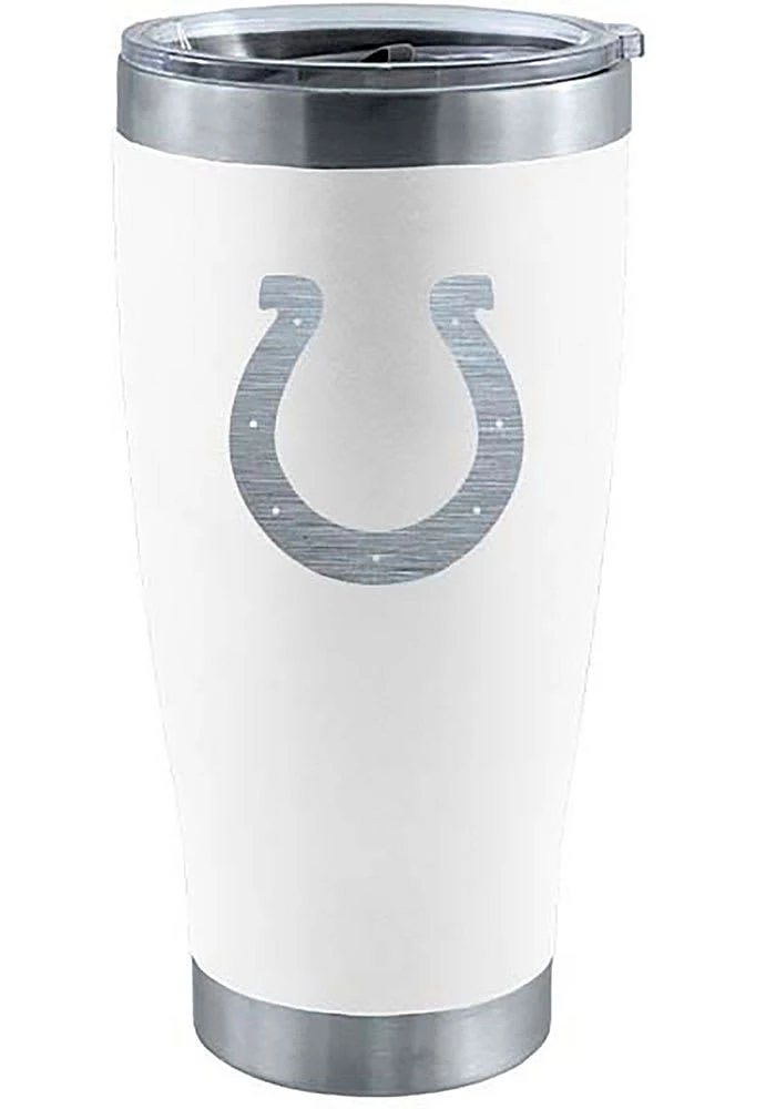 Indianapolis Colts 20 oz Laser Etched Stainless Steel Tumbler Stainless Steel Tumbler