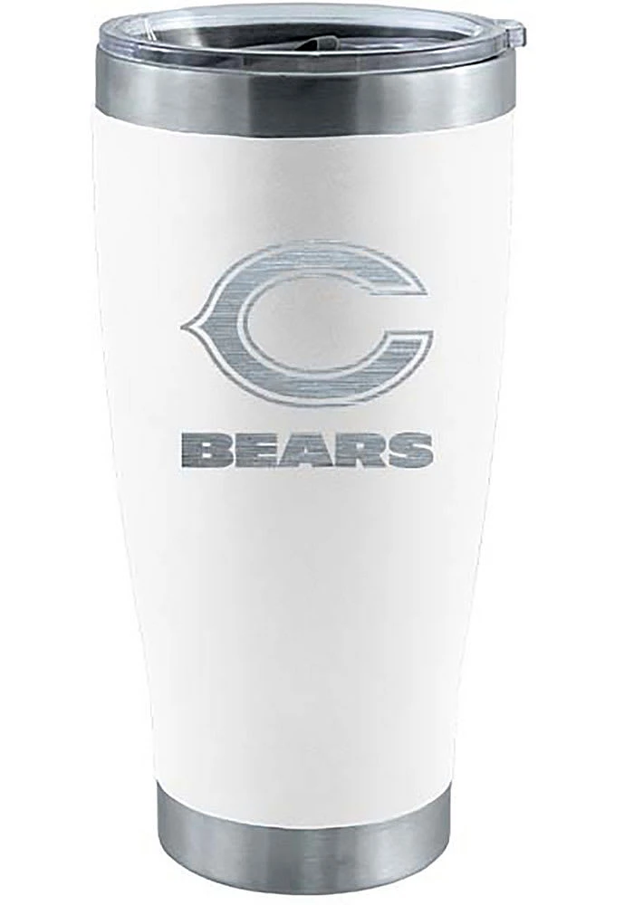 Chicago Bears 20 oz Laser Etched Stainless Steel Tumbler Stainless Steel Tumbler