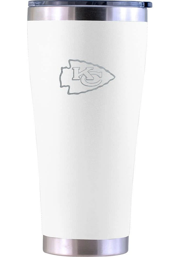 Kansas City Chiefs 30 oz Classic Crew Laser Etched Stainless Steel Tumbler Stainless Steel Tumbler