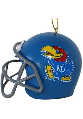 Kansas Jayhawks Helmet Ornament - Blue