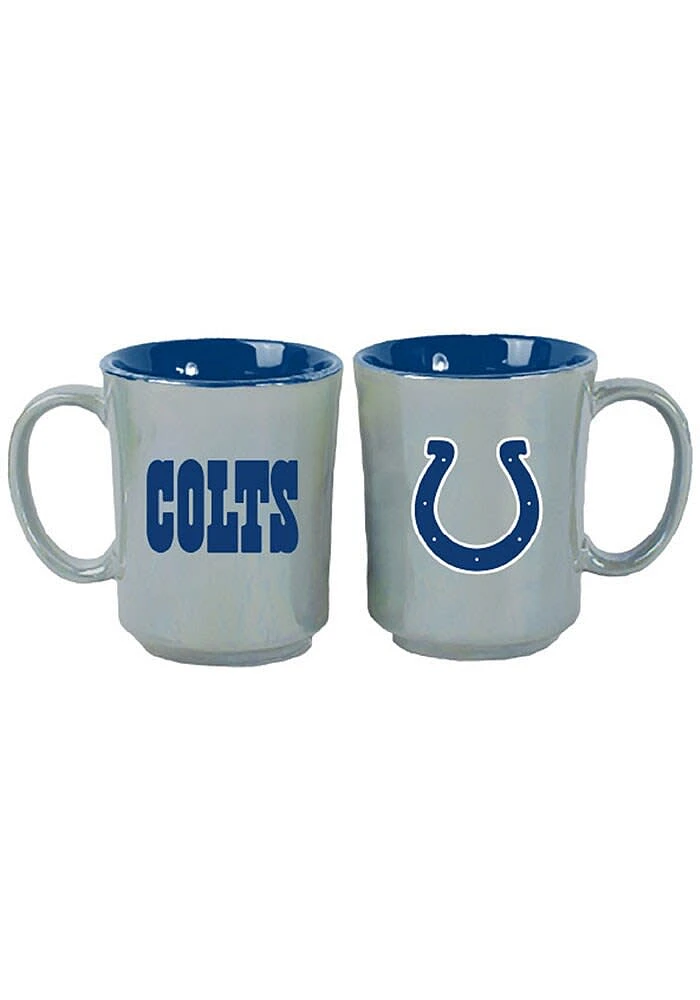 Indianapolis Colts 15oz Iridescent Ceramic Mug - Blue