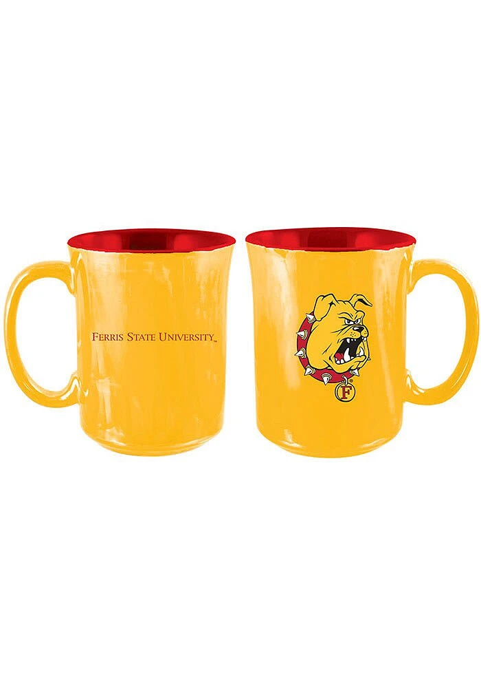 Ferris State Bulldogs 15oz Iridescent Ceramic Mug - Red