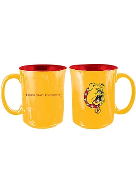 Ferris State Bulldogs 15oz Iridescent Ceramic Mug - Red