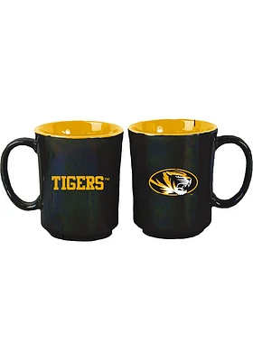 Missouri Tigers 15oz Iridescent Ceramic Mug - Black