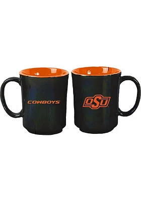 Oklahoma State Cowboys 15oz Iridescent Ceramic Mug - Black