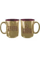Texas State Bobcats 15oz Iridescent Ceramic Mug - Brown