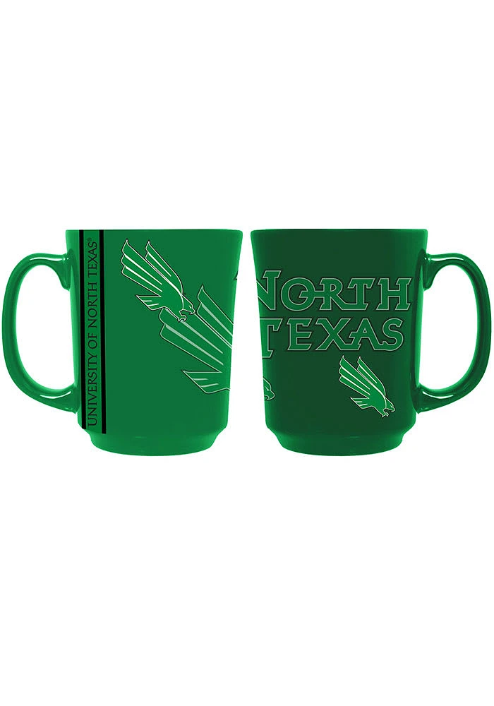 North Texas Mean Green 15oz Reflective Ceramic Mug - Green