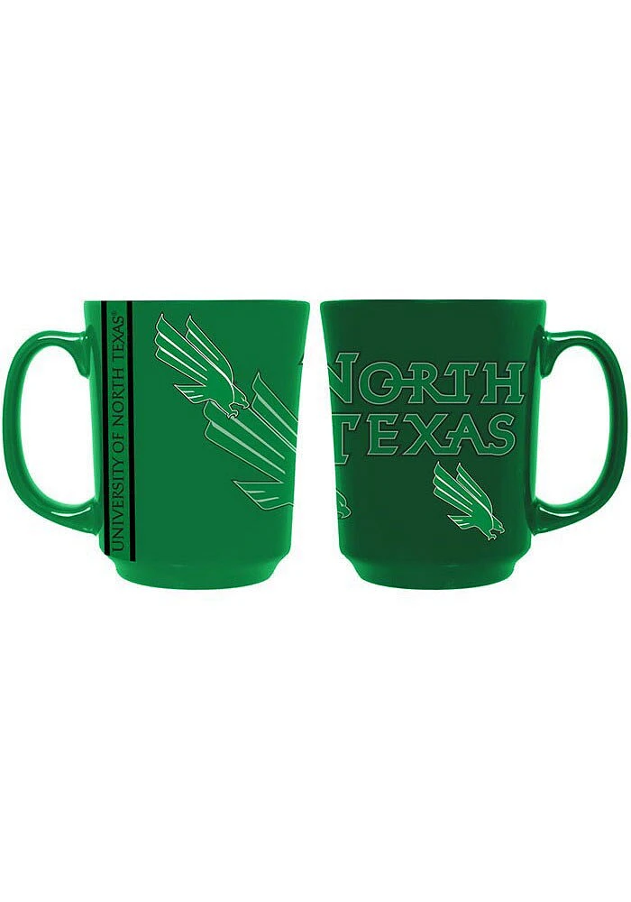 North Texas Mean Green 11oz Reflective Ceramic Mug - Green