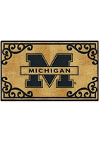 Michigan Wolverines Coir Fiber Door Mat