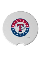 Texas Rangers Ceramic 2 Pack Car Coaster - White