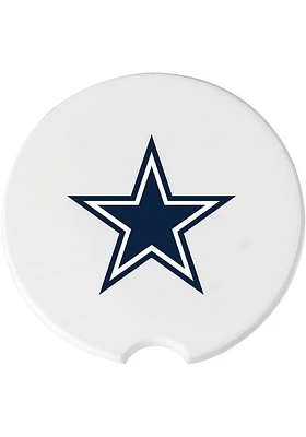 Dallas Cowboys Ceramic 2 Pack Car Coaster - White