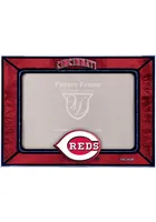 Cincinnati Reds 6.5x9 Solid Horizontal Art Glass Picture Frame