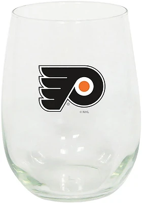 Philadelphia Flyers 15oz Stemless Wine Glass - Orange