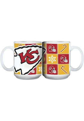 Kansas City Chiefs 15oz Ugly Sweater Ceramic Mug - Red