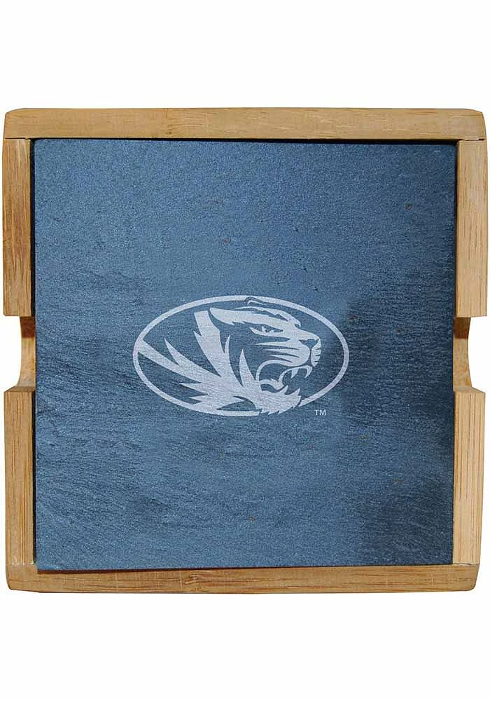 Missouri Tigers 4pk Slate Coaster - Grey