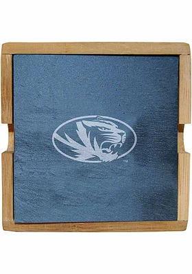 Missouri Tigers 4pk Slate Coaster - Grey