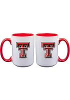 Texas Tech Red Raiders 15oz Inner Color White Ceramic Mug - Red