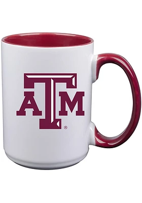 Texas A&M Aggies 15oz Inner Color White Ceramic Mug - Maroon