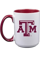 Texas A&M Aggies 15oz Inner Color White Ceramic Mug - Maroon
