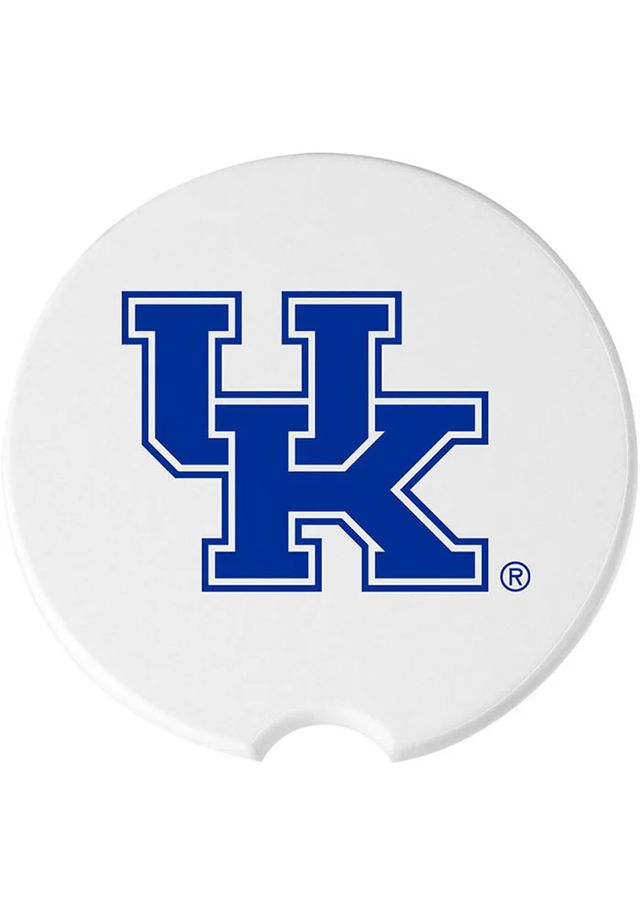 Kentucky Wildcats Ceramic 2 Pack Car Coaster - White