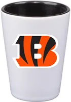 Cincinnati Bengals 2oz Inner Color White Ceramic Shot Glass