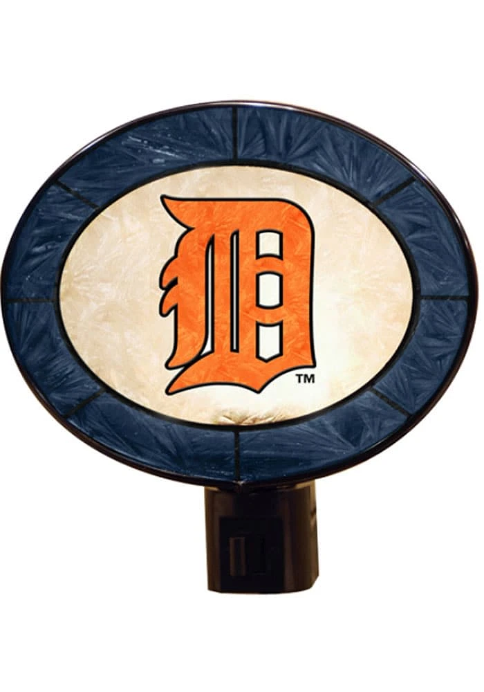 Detroit Tigers Art Glass Night Light