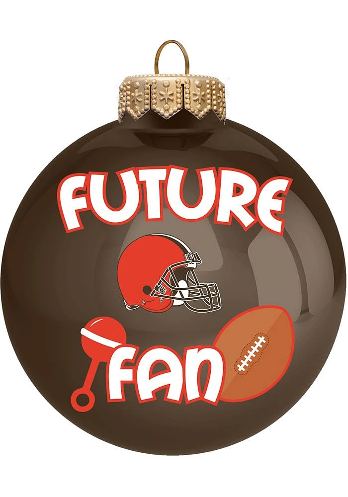 Cleveland Browns Future Fan Ornament - Orange