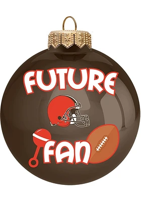 Cleveland Browns Future Fan Ornament - Orange