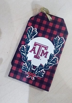Texas A&M Aggies Gift Tag Ornament - Maroon