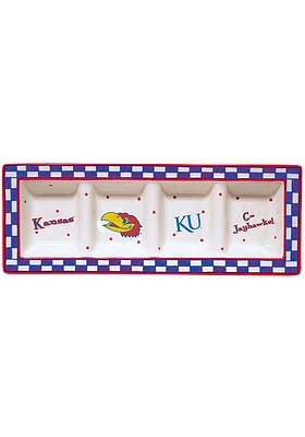 Kansas Jayhawks 4 Section Serving Tray