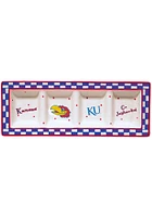 Kansas Jayhawks 4 Section Serving Tray