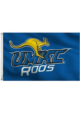 UMKC Roos 3x5 Blue Grommet Silk Screen Grommet Flag - Blue