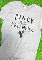 Rivertown Inkery Cincinnati Grey Cincy Is For Dreamers Short Sleeve T Shirt