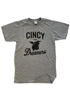 Rivertown Inkery Cincinnati Grey Cincy Dreamers Short Sleeve T Shirt