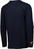 FC Cincinnati Navy Blue Waves Long Sleeve Fashion T Shirt