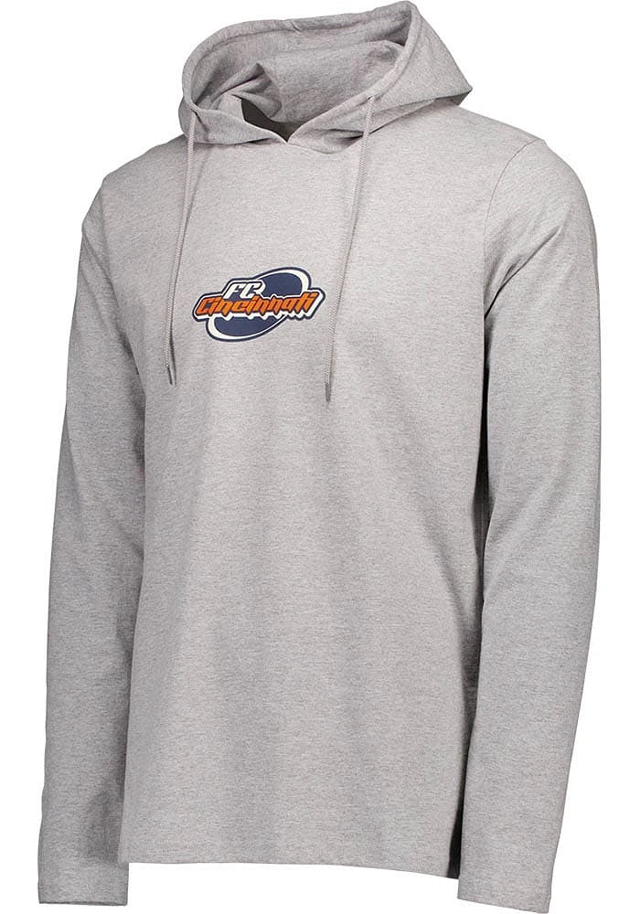 FC Cincinnati Mens Grey All For Long Sleeve Hoodie